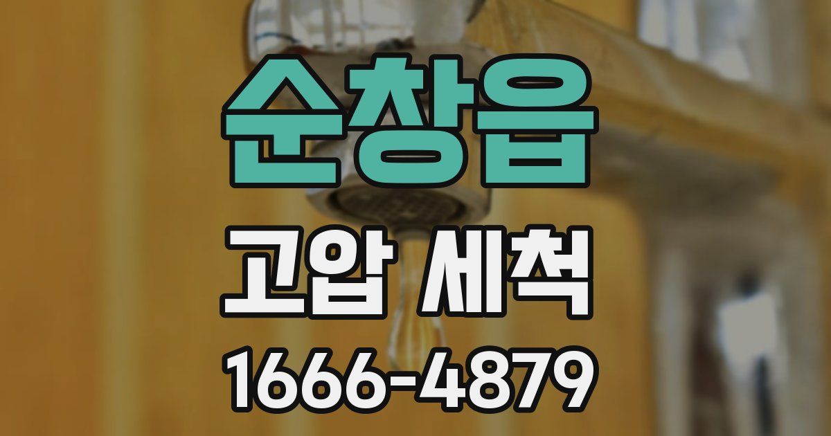 순창읍 고압 세척