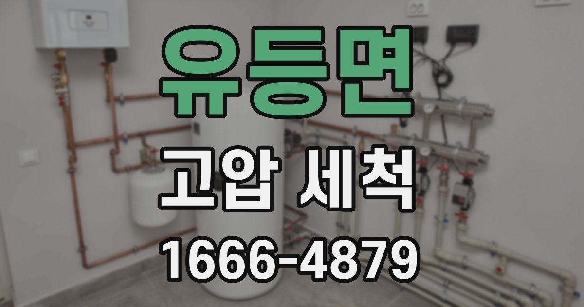 유등면 고압 세척