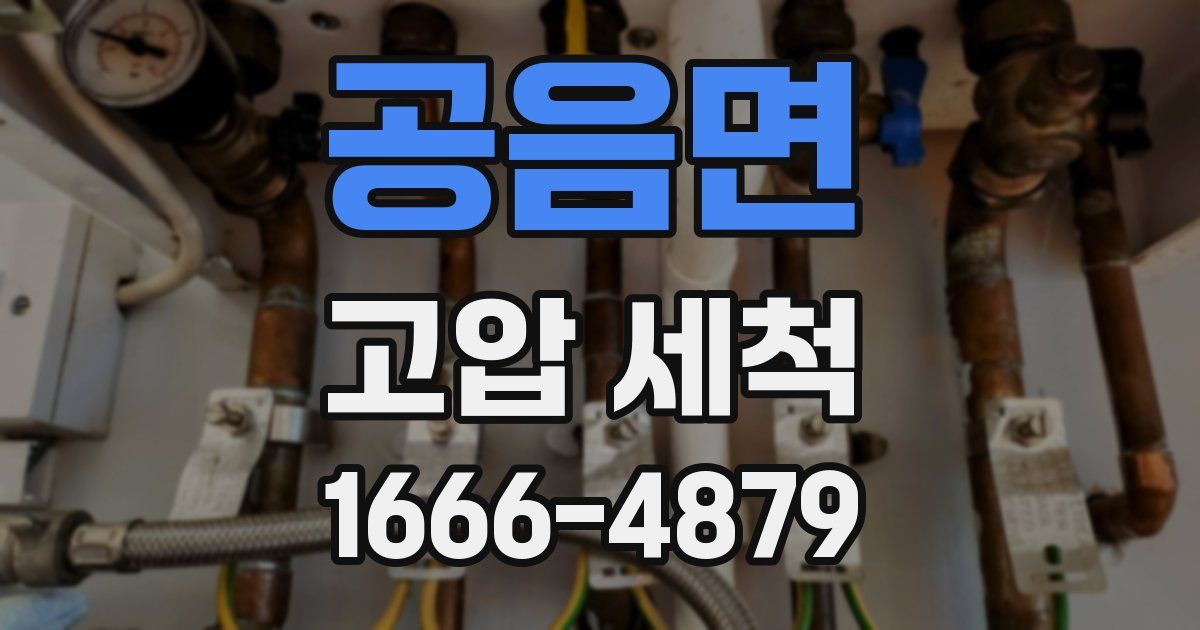 공음면 고압 세척