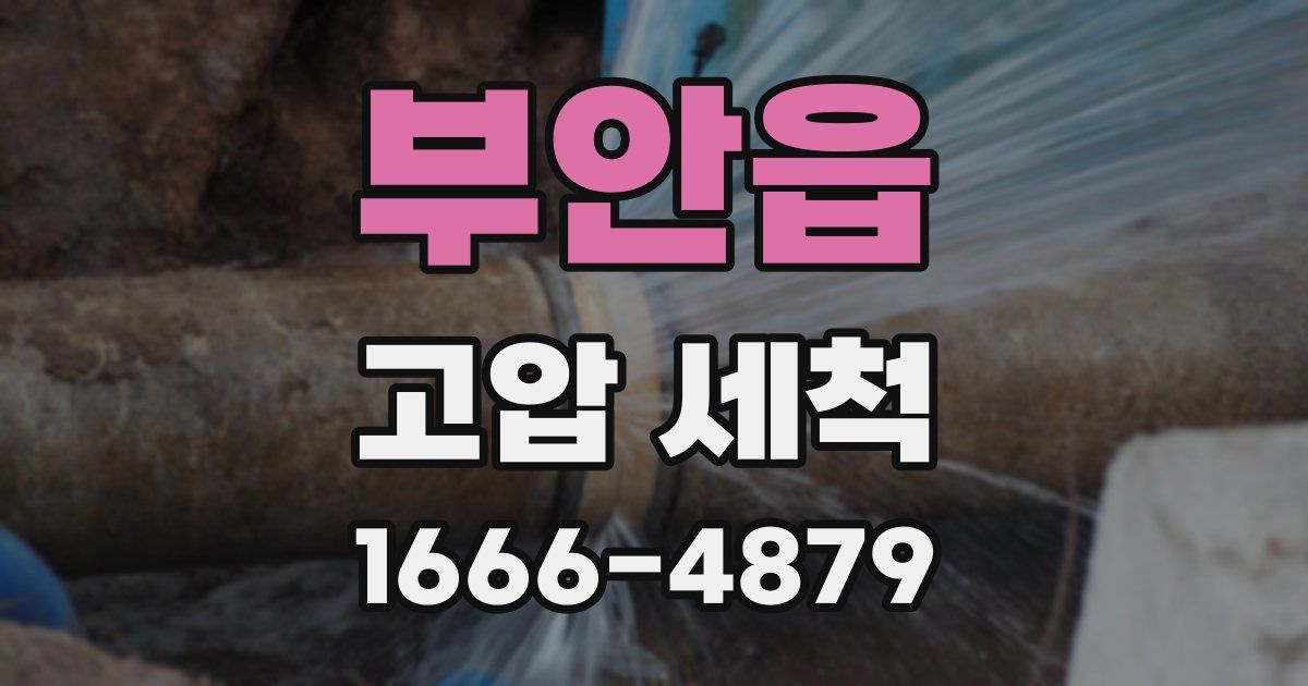 부안읍 고압 세척