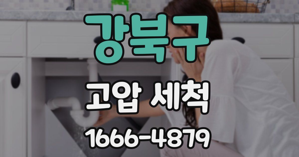 강북구 고압 세척