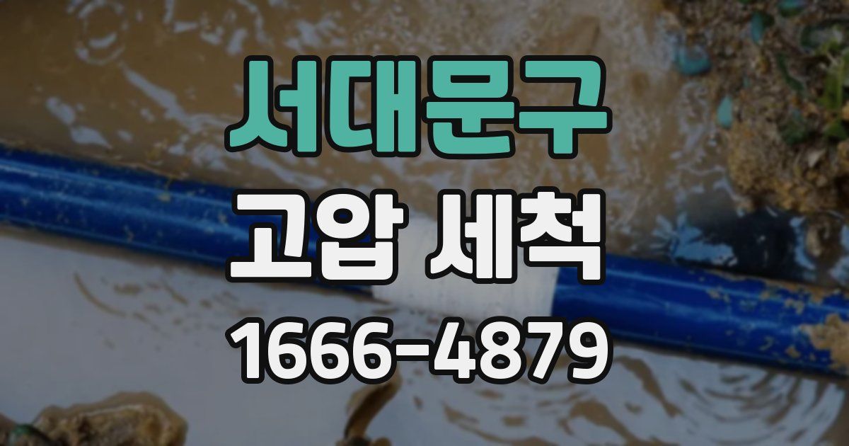 서대문구 고압 세척