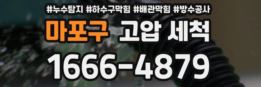 마포구 고압 세척