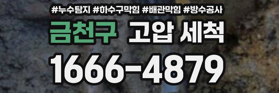 금천구 고압 세척