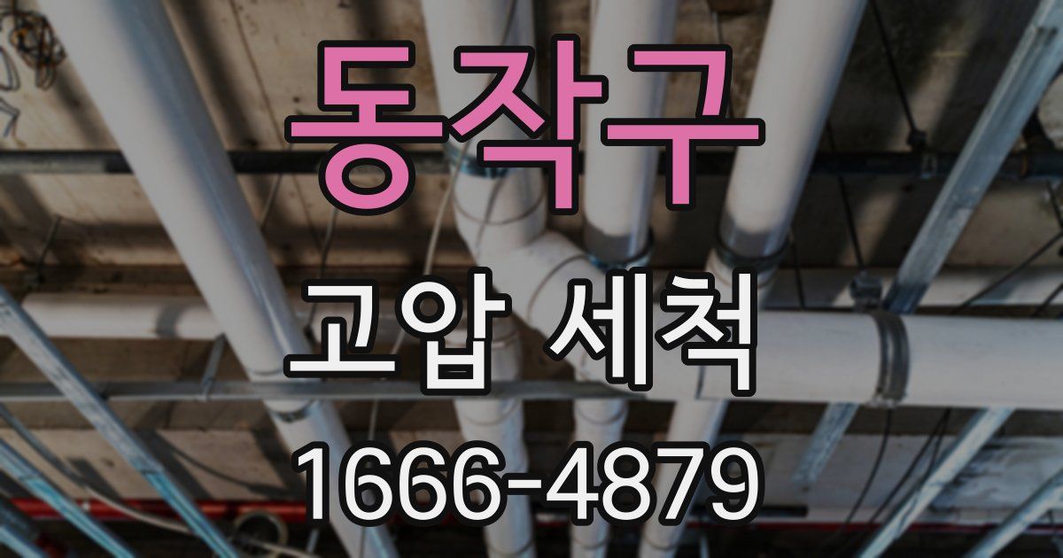 동작구 고압 세척