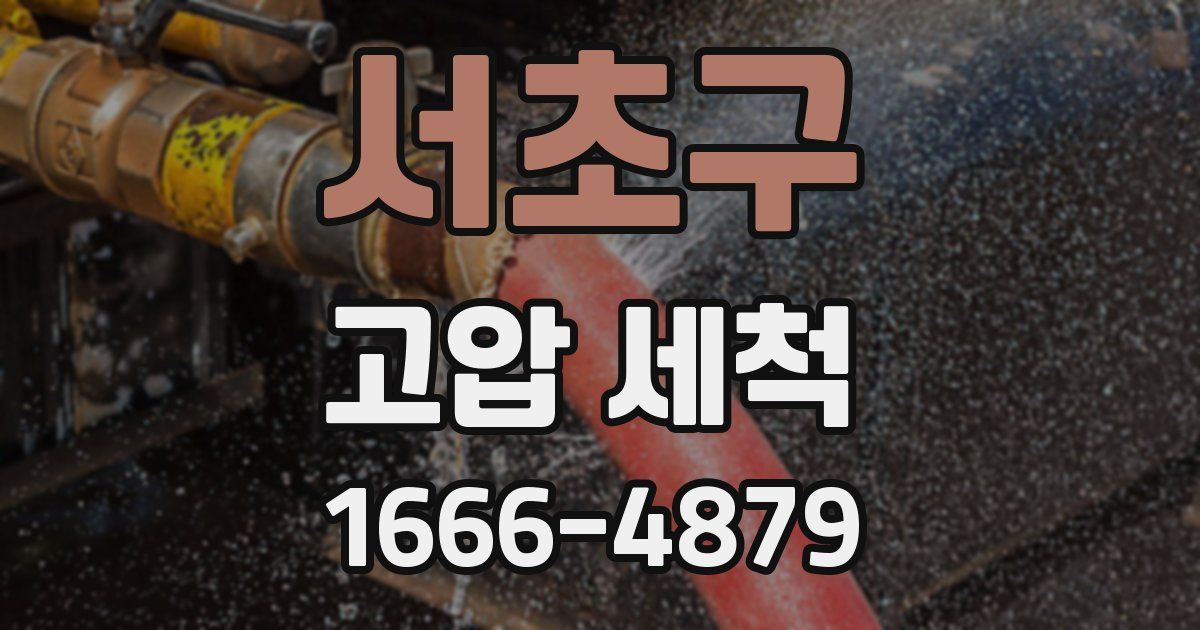 서초구 고압 세척