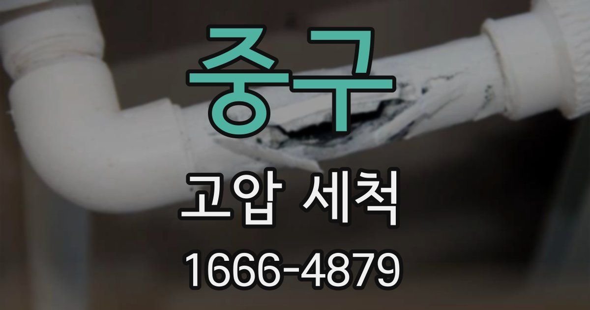 중구 고압 세척
