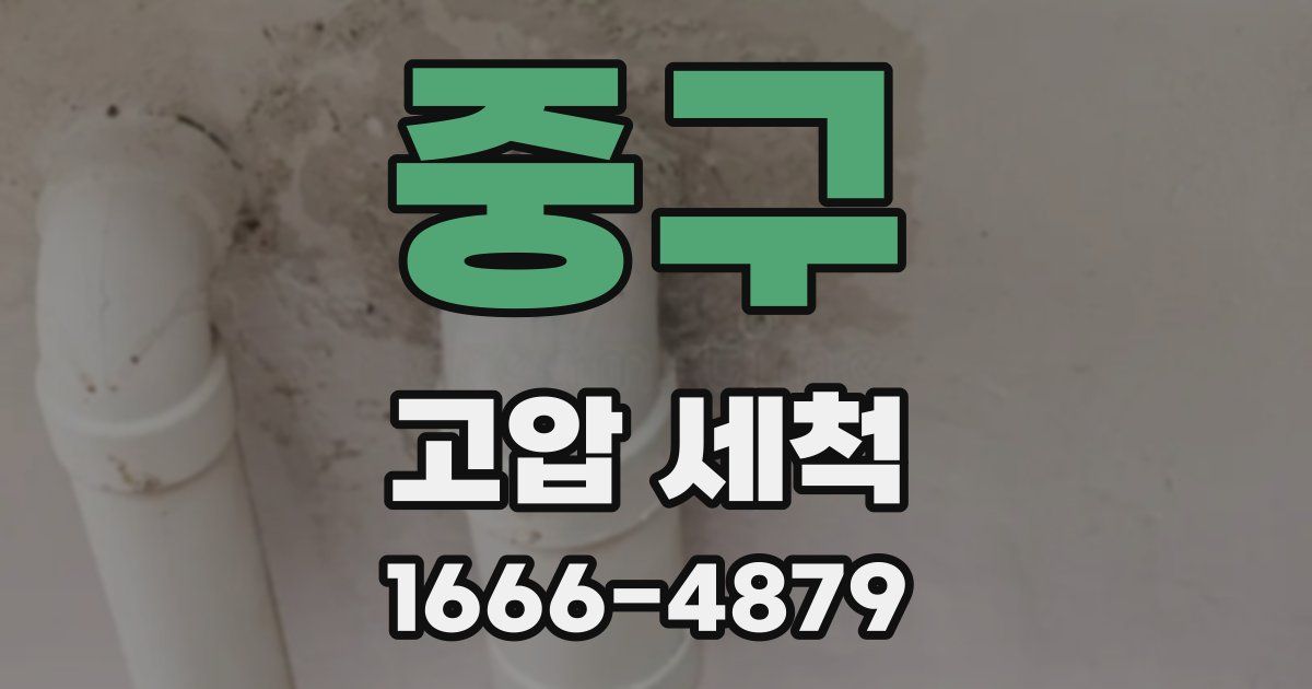 중구 고압 세척