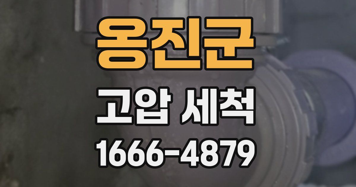 옹진군 고압 세척