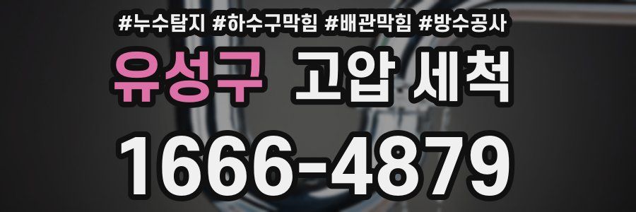 유성구 고압 세척