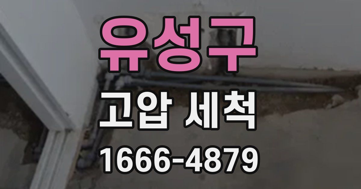유성구 고압 세척