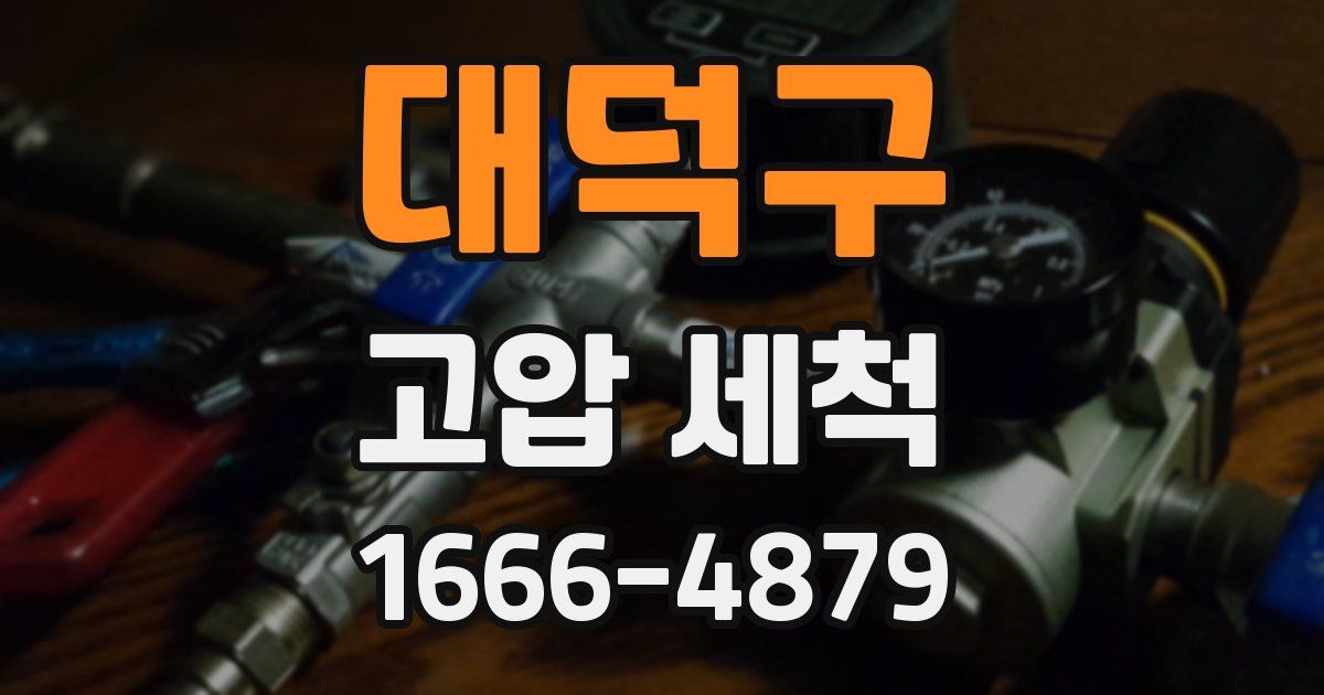 대덕구 고압 세척