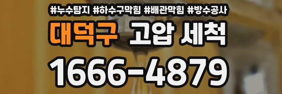 대덕구 고압 세척