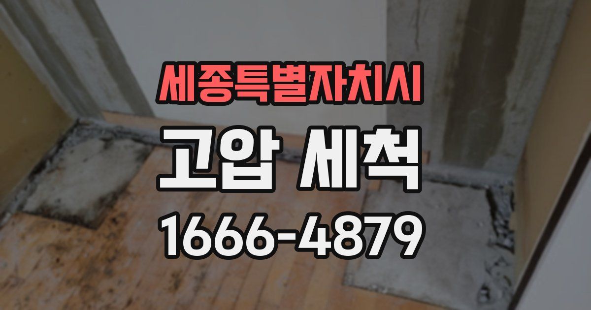 세종특별자치시 고압 세척