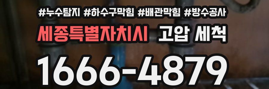 세종특별자치시 고압 세척