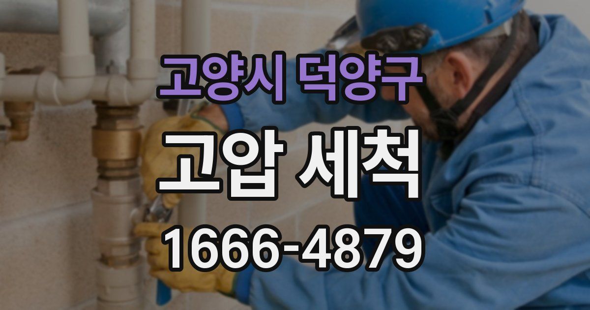 고양시 덕양구 고압 세척