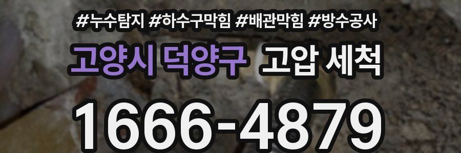 고양시 덕양구 고압 세척