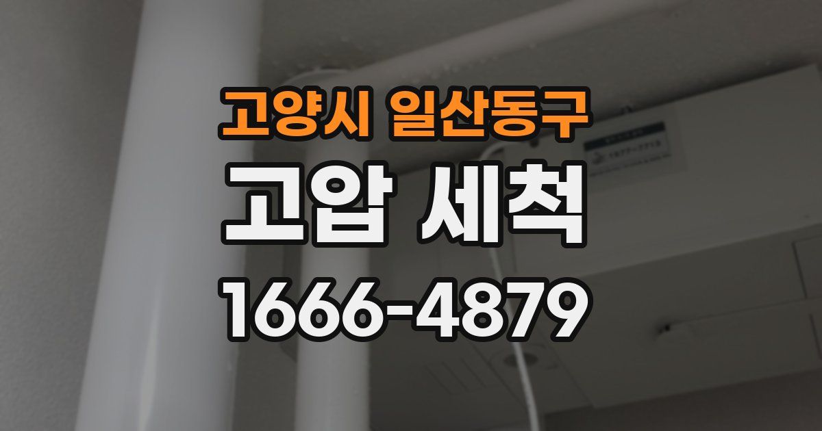 고양시 일산동구 고압 세척