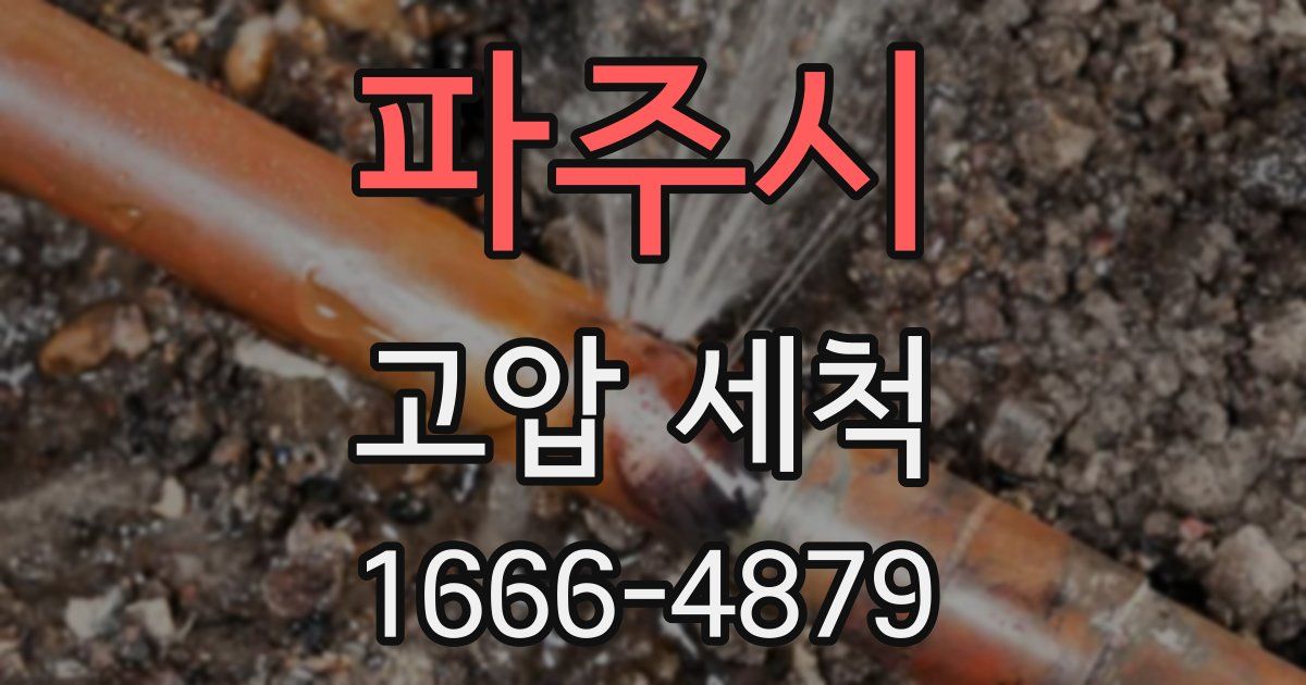 파주시 고압 세척