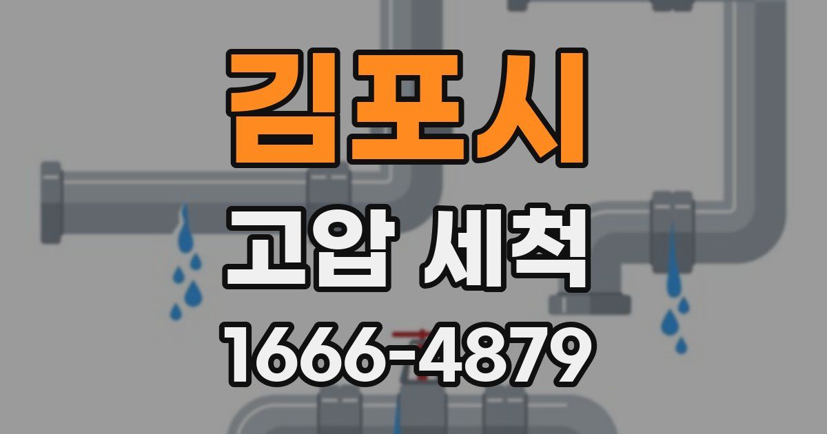 김포시 고압 세척