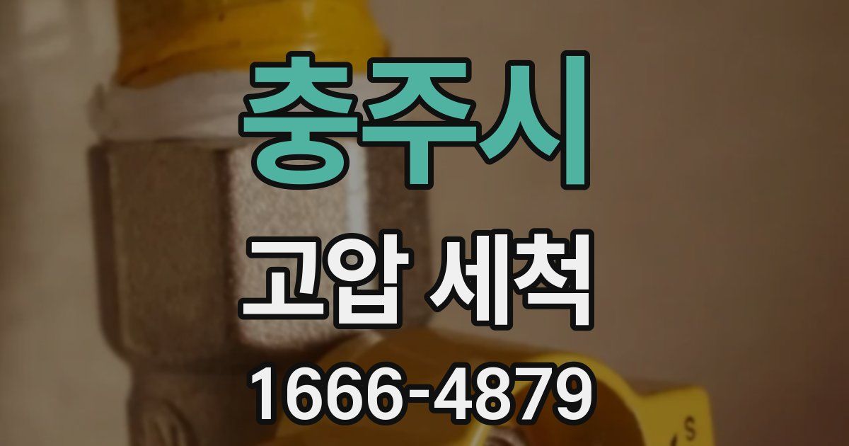 충주시 고압 세척