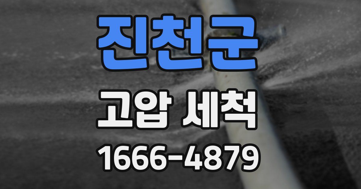 진천군 고압 세척