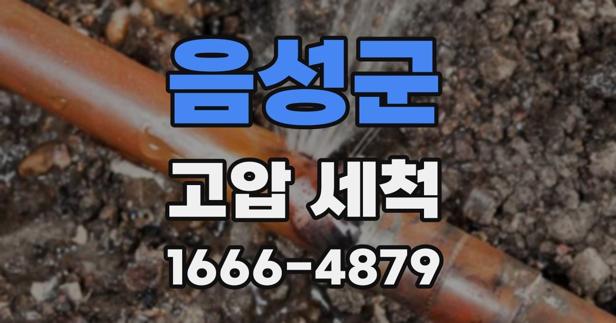 음성군 고압 세척