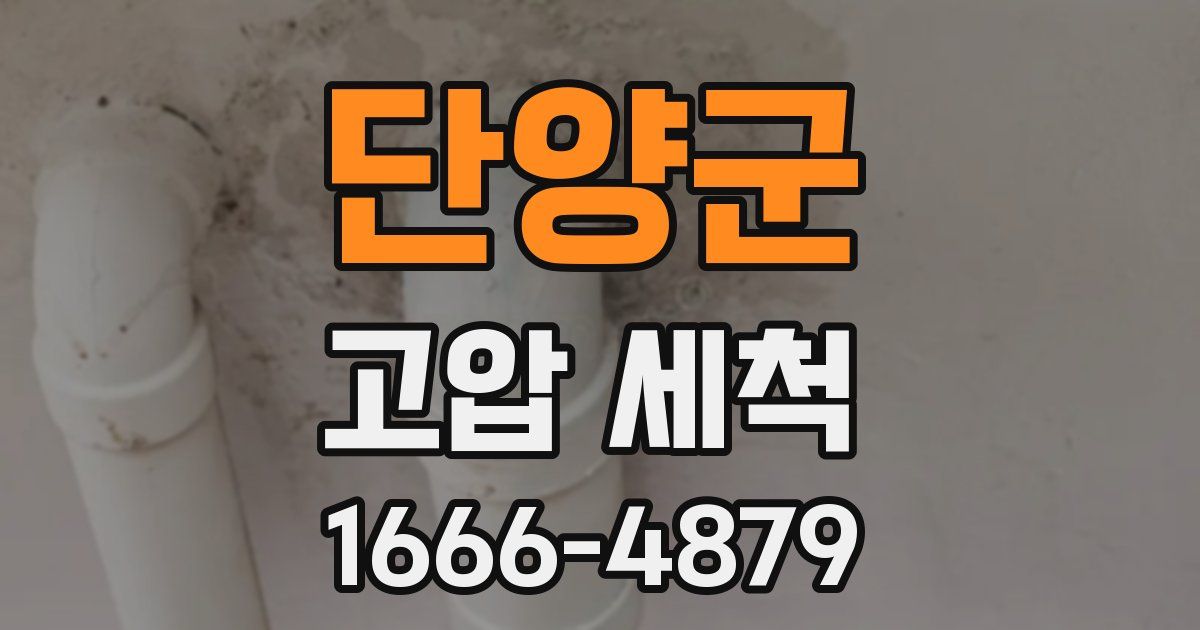 단양군 고압 세척