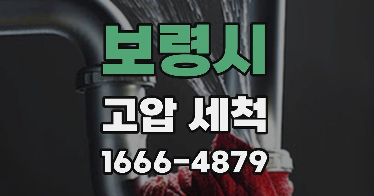 보령시 고압 세척