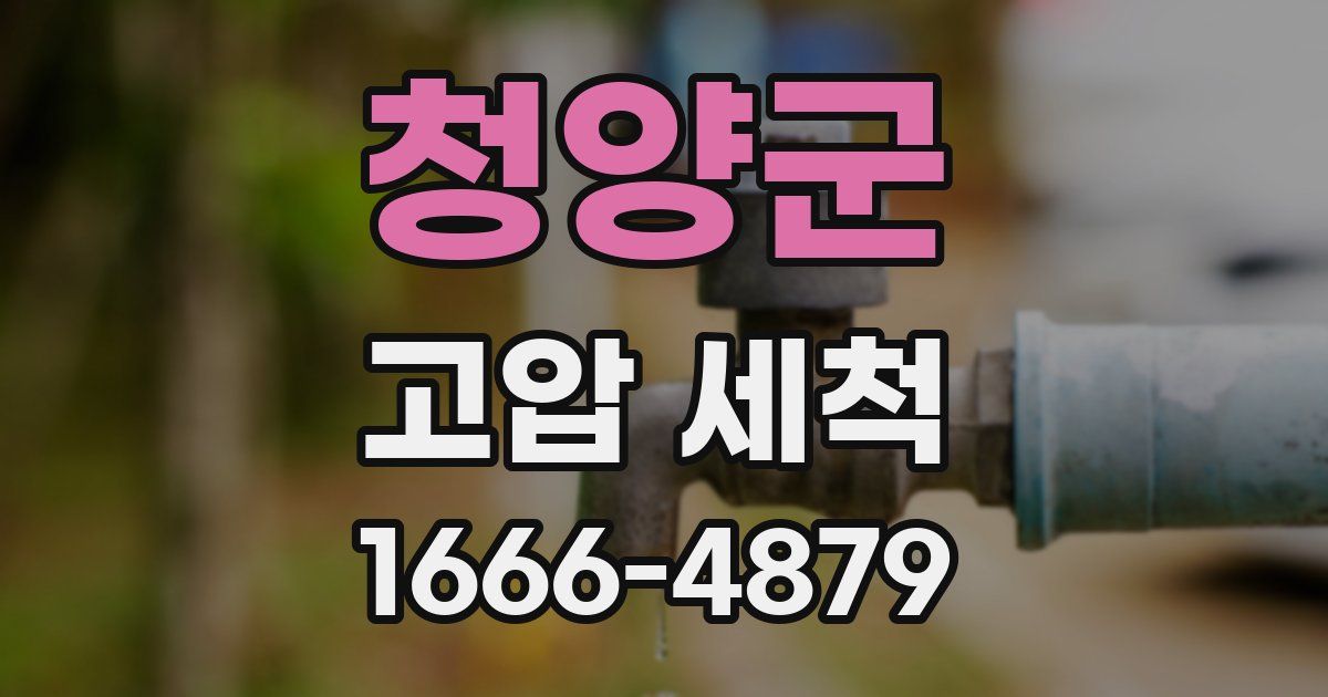 청양군 고압 세척