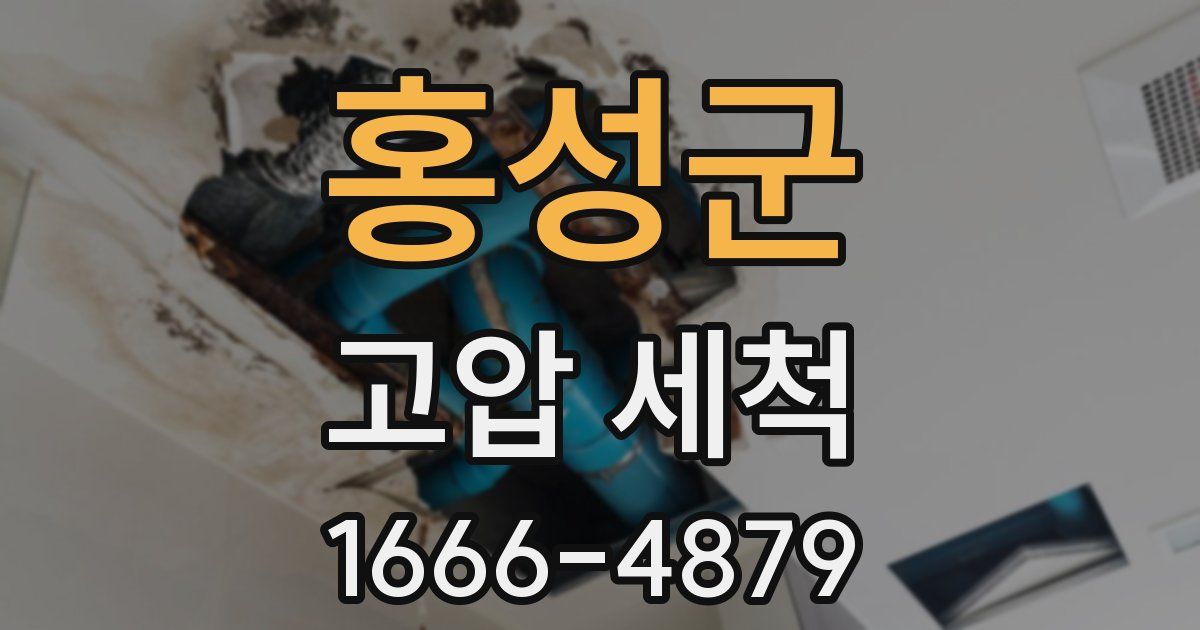 홍성군 고압 세척
