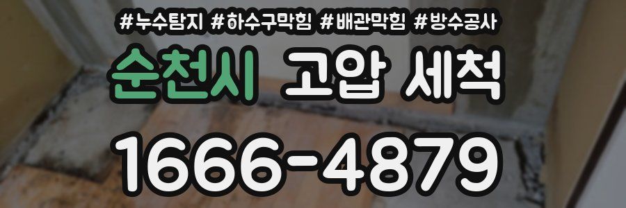 순천시 고압 세척