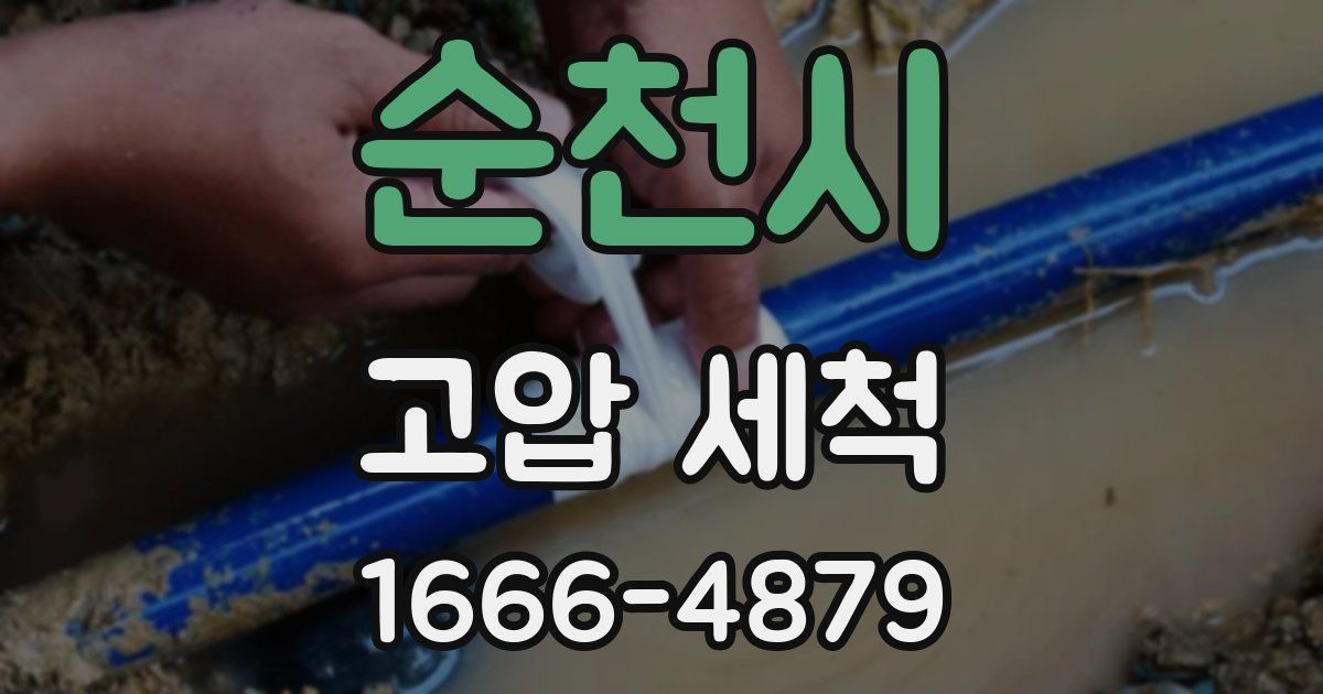 순천시 고압 세척