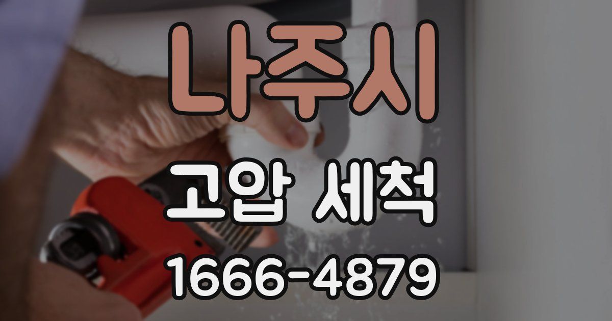 나주시 고압 세척