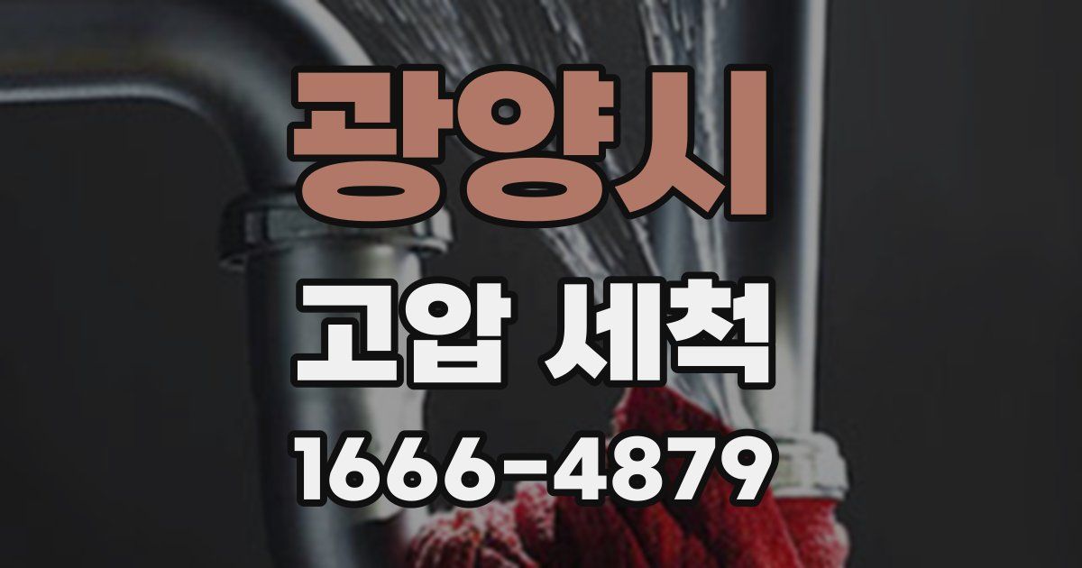 광양시 고압 세척