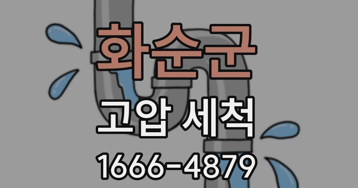 화순군 고압 세척