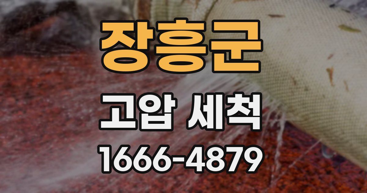 장흥군 고압 세척