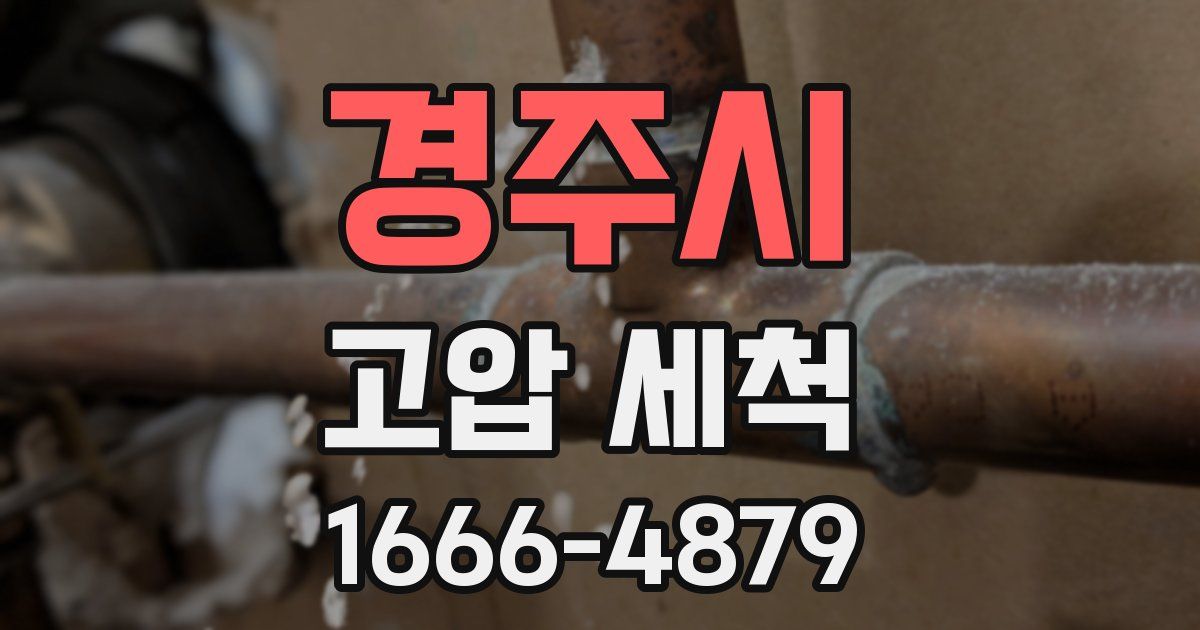 경주시 고압 세척