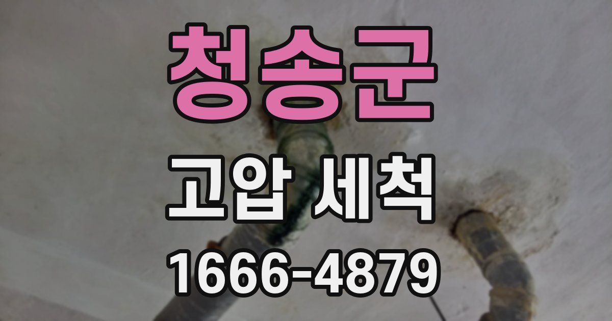 청송군 고압 세척