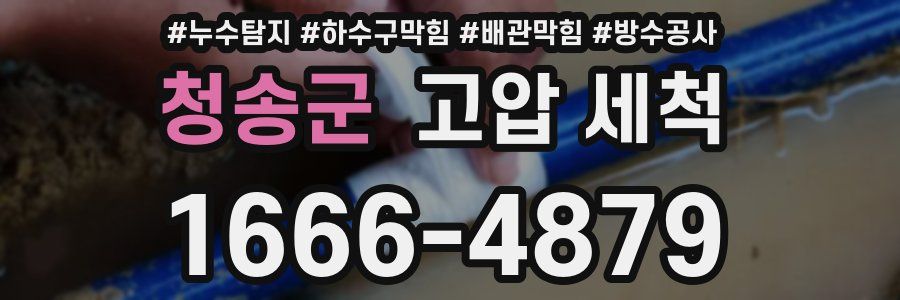 청송군 고압 세척