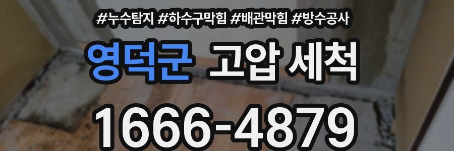 영덕군 고압 세척