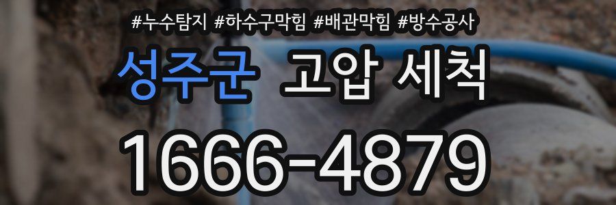 성주군 고압 세척