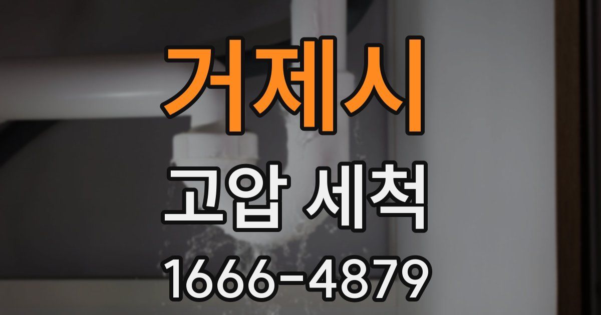 거제시 고압 세척