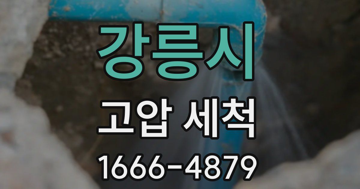 강릉시 고압 세척