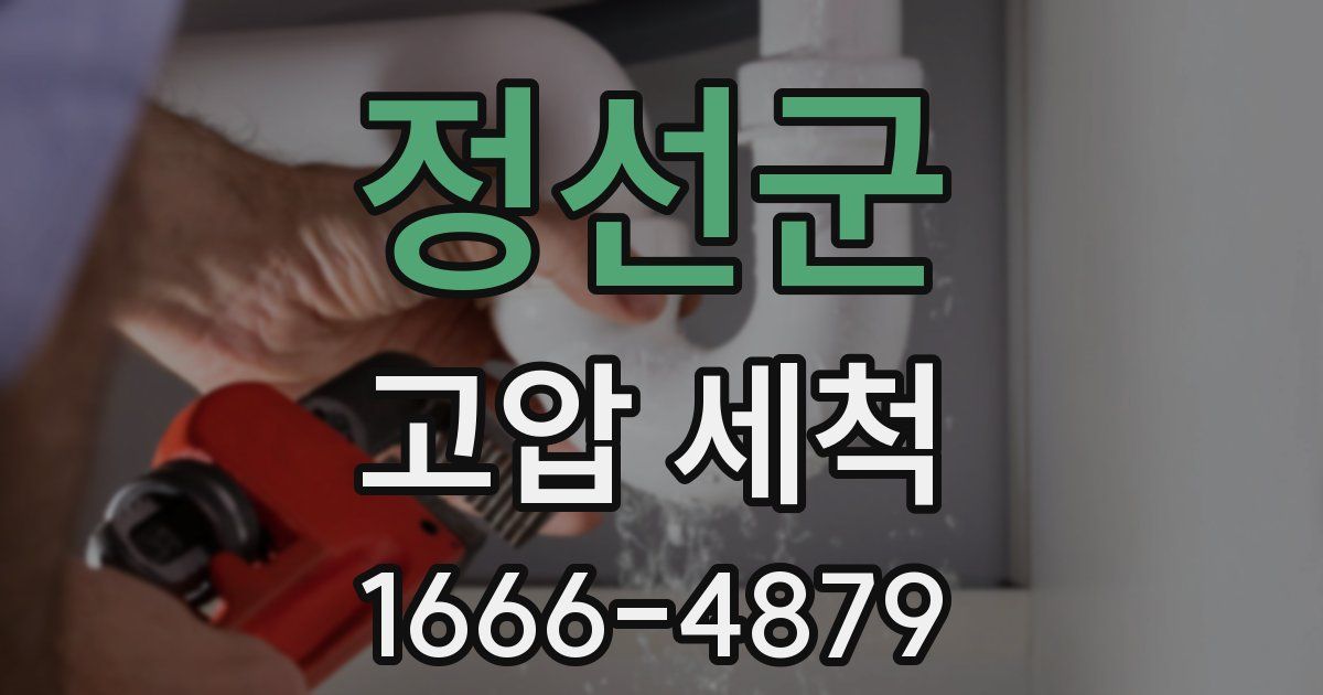 정선군 고압 세척