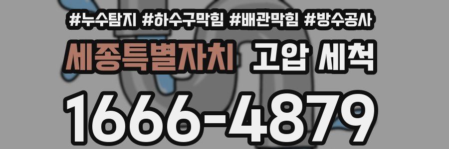 세종특별자치 고압 세척