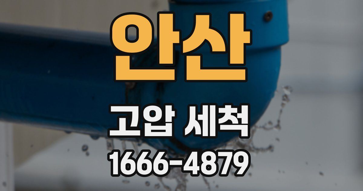 안산 고압 세척