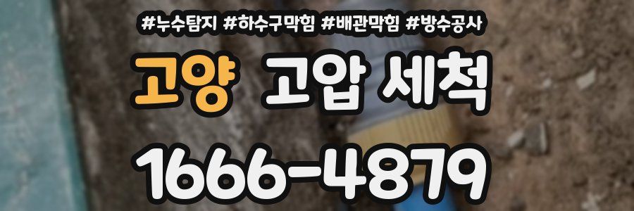 고양 고압 세척