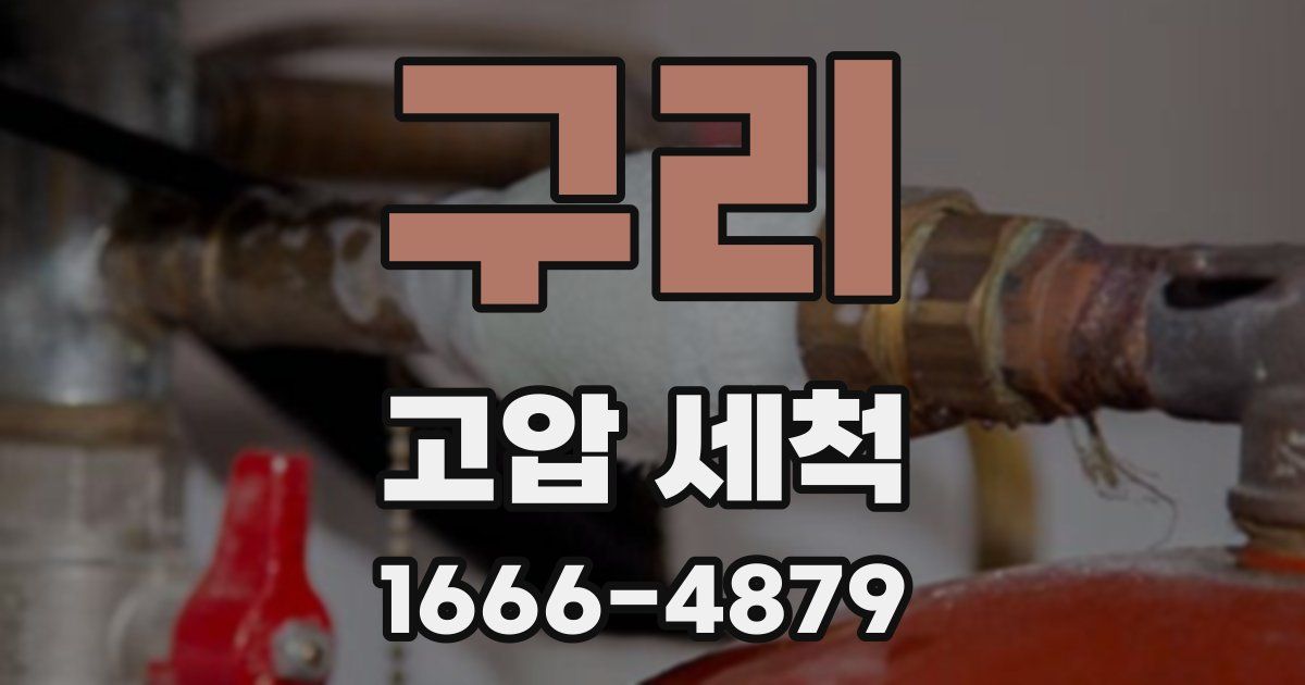 구리 고압 세척