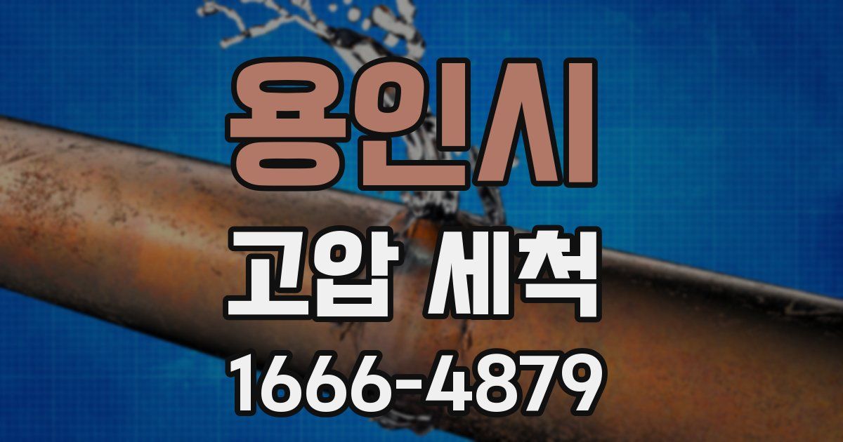 용인시 고압 세척